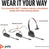 Plantronics Micro-Casque DECT sans Fil CS540 – Monaural (Mono) Convertible (3 Styles de Port) – Connexion au téléphone de Bureau – Microphone antibruit – Exclusivité Amazon(With Cahrging Stand)