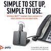 Plantronics Micro-Casque DECT sans Fil CS540 – Monaural (Mono) Convertible (3 Styles de Port) – Connexion au téléphone de Bureau – Microphone antibruit – Exclusivité Amazon(With Cahrging Stand)