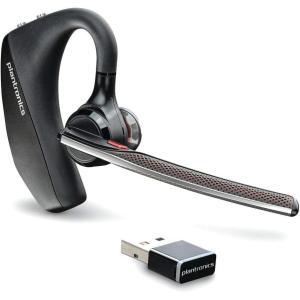 Micro-casque sans fil Plantronics Voyager 5200 Poly, micro-casque Bluetooth monaural avec micro antibruit, design ergonomique, commandes vocales, léger, connexion au mobile/à la tablette via Bluetooth(USB-C)