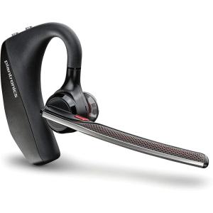Micro-casque sans fil Plantronics Voyager 5200 Poly, micro-casque Bluetooth monaural avec micro antibruit, design ergonomique, commandes vocales, léger, connexion au mobile/à la tablette via Bluetooth(USB-A)