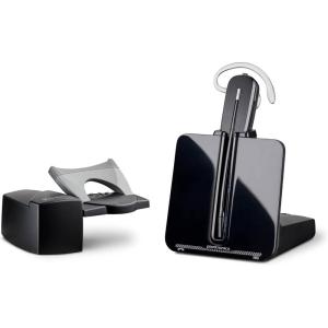 Plantronics Micro-Casque DECT sans Fil CS540 – Monaural (Mono) Convertible (3 Styles de Port) – Connexion au téléphone de Bureau – Microphone antibruit – Exclusivité Amazon(Charging Stand + Handset Lifter)