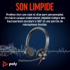 Micro-casque filaire Poly Blackwire 3325 – Perche de microphone flexible – Son stéréo hi-fi – PC/Mac/téléphone portable – Certifié pour Microsoft Teams(USB-C + USB-C/A)