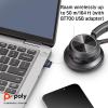 Micro-casque sans fil Poly Voyager 4310 UC (Plantronics), Micro-casque Bluetooth monaural avec microphone antibruit, Connexion à un PC/Mac/Téléphone portable via Bluetooth, Fonctionne avec Teams, Zoom(USB-A)