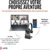 Micro-casque sans fil Poly Voyager 4310 UC et socle de chargement, Micro-casque Bluetooth monaural avec perche de microphone antibruit, Connexion à un PC/Téléphone portable – Fonctionne: Teams, Zoom(USB-C + USB-C/A)