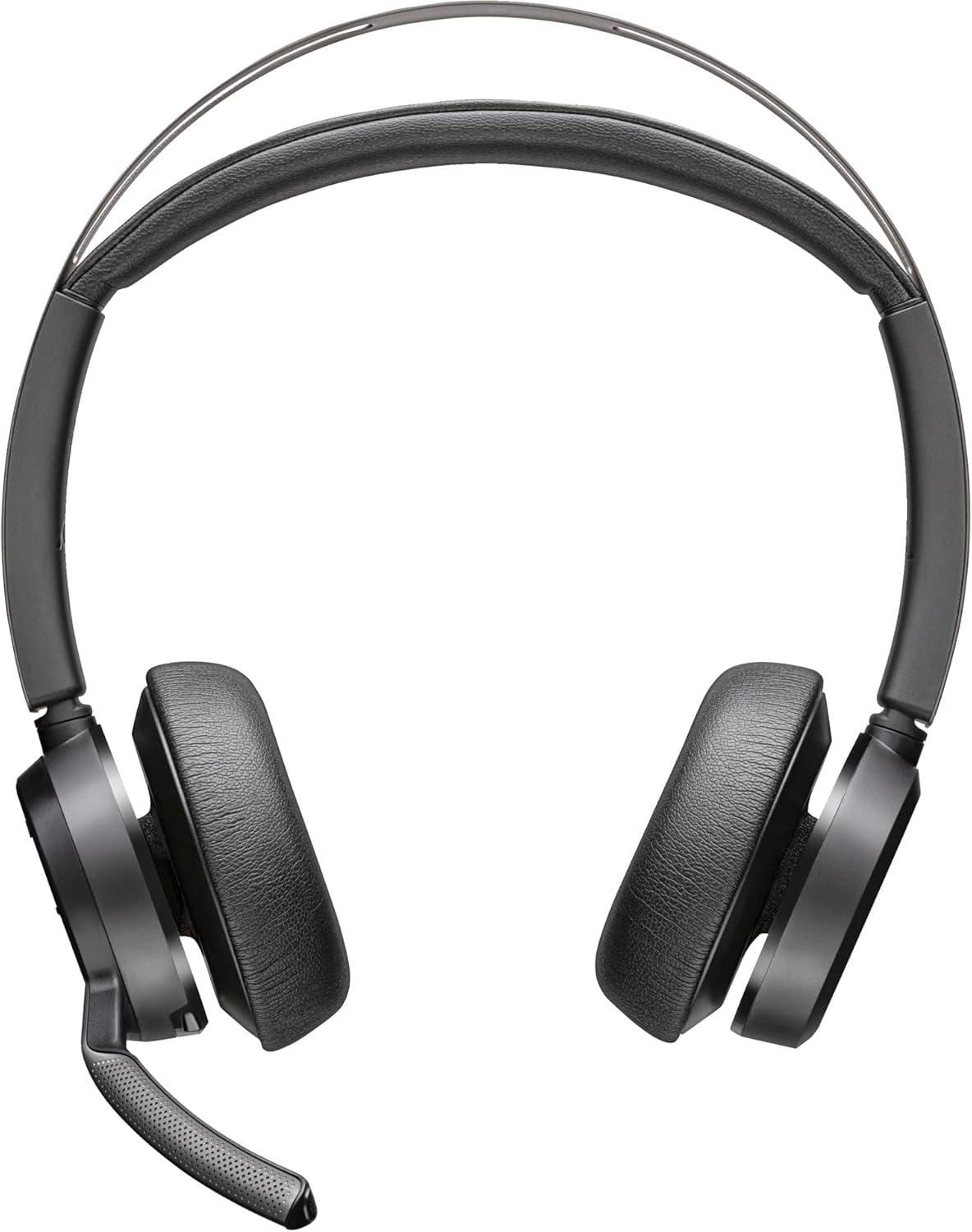 imagePoly Voyager Focus 2 USBCC Headset USBCA Adapter Customer Special 1 Active Noise Canceling ANC Connect PCMacMobile Via Bluetooth Black