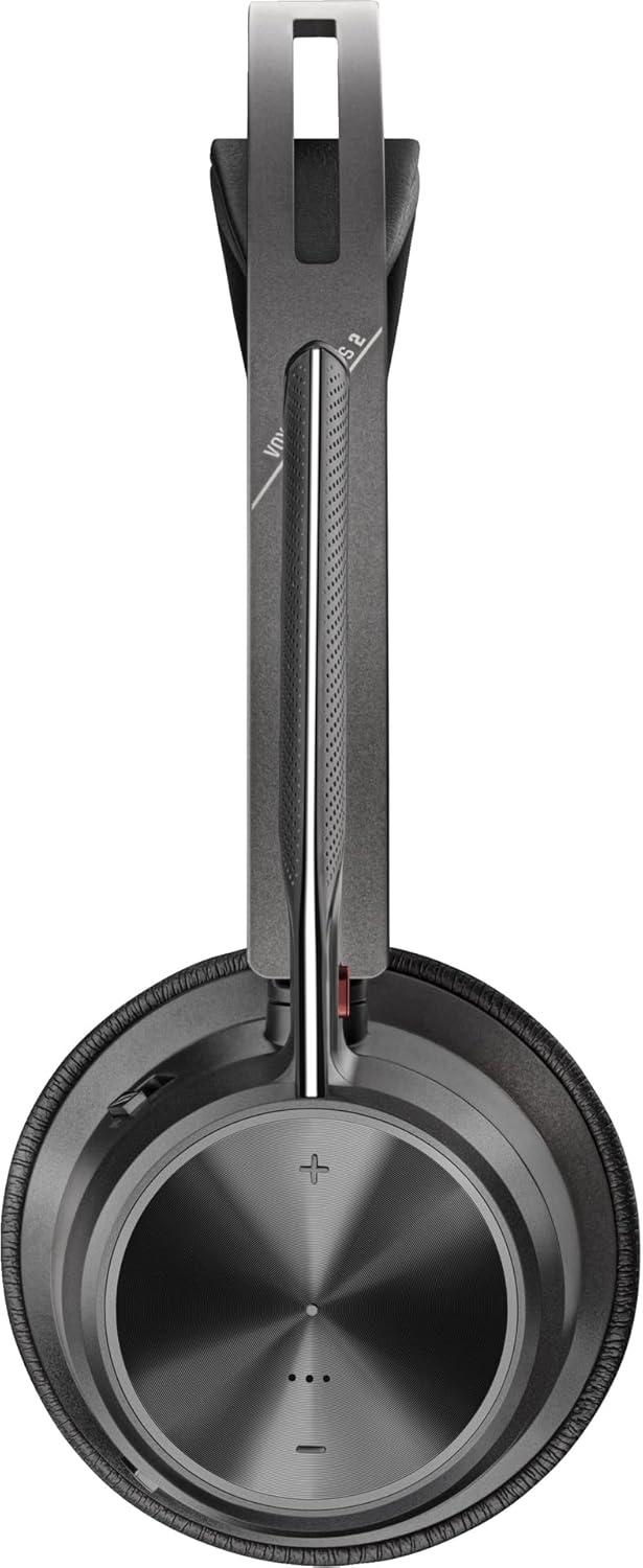 imagePoly Voyager Focus 2 USBCC Headset USBCA Adapter Customer Special 1 Active Noise Canceling ANC Connect PCMacMobile Via Bluetooth Black