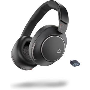 Micro-casque Poly Voyager Surround 80 UC Bluetooth (Plantronics) – Microphones antibruit pour des appels clairs – Système ANC adaptatif – iPhone, Android, PC/Mac, Zoom et Microsoft Teams (certifié)